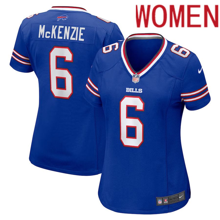 Women Buffalo Bills 6 Isaiah McKenzie Nike Royal Player Game NFL Jersey